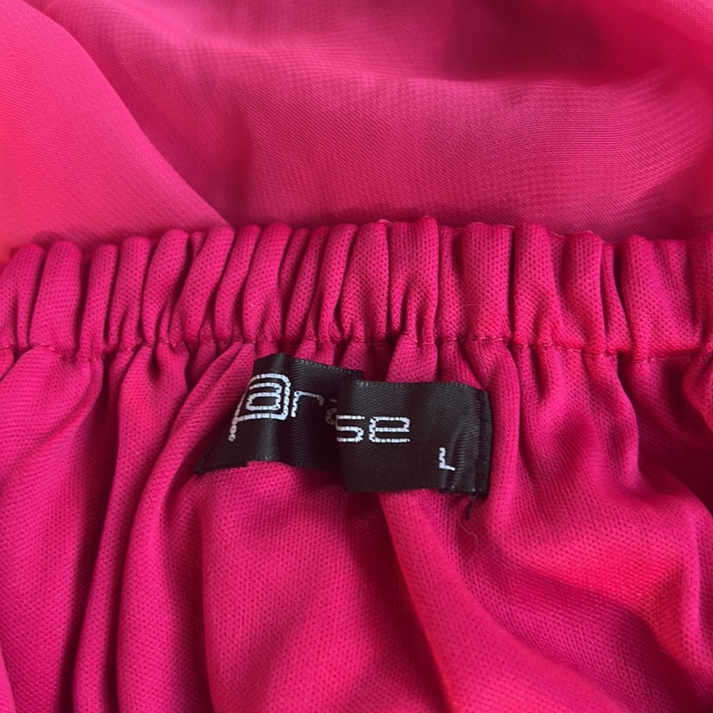 Pink Flowy High-Low Dress - Picture 5 of 6